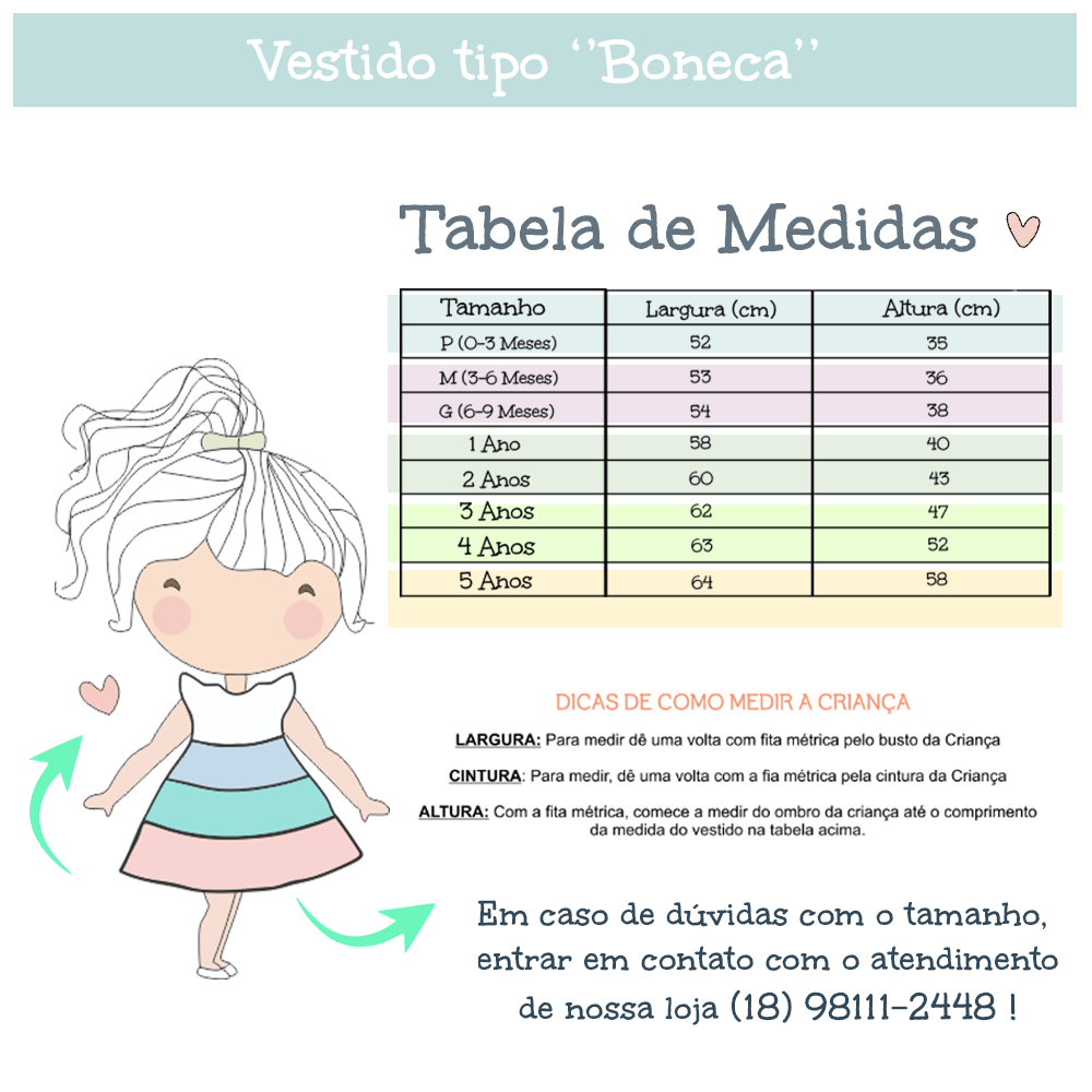 Vestido Trapézio Boneca Metoo Angela Verde e Rosa Fantasia Temático -  Pityticos Moda Infantil