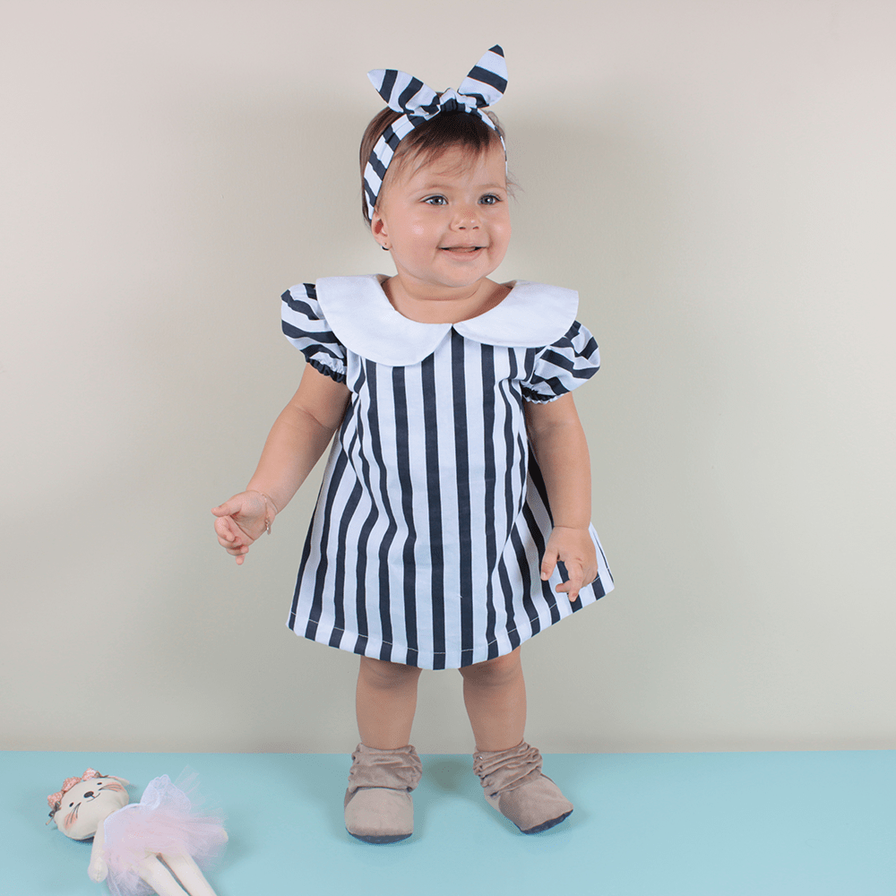 vestido infantil tema bonecas